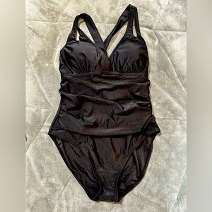 Black one piece swimsuit brand new